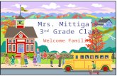 Mrs. Mittiga’s 3 rd Grade Class Welcome Families!