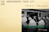 Created by : Randy Jackson  The Civil Rights Movement was a very important time in history. It started in 1955 and ended in 1968. The Greensboro Four.