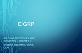 EIGRP ROUTING PROTOCOLS AND CONCEPTS – CHAPTER 9 SANDRA COLEMAN, CCNA, CCAI.