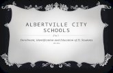 ALBERTVILLE CITY SCHOOLS Enrollment, Identification and Education of EL Students 2015-2016.