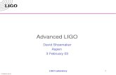 G030016-00-D LIGO Laboratory1 Advanced LIGO David Shoemaker Aspen 3 February 03.