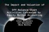 The Impact and Valuation of Off-Balance-Sheet Activities Concealed by Equity Method Accounting Presented By: Intan Oviantari Ira Geraldina Nova Novita.