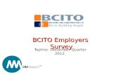 TM BCITO Employers Survey Topline: December Quarter 2012.