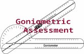 Goniometric Assessment. Joints NASM only chose a select number of joints to be measured NASM only chose a select number of joints to be measured Foot.