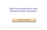Web Personalization and Recommender Systems Bamshad Mobasher School of Computing, DePaul University Bamshad Mobasher School of Computing, DePaul University.
