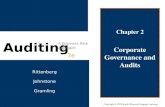 Chapter 2 Corporate Governance and Audits Copyright © 2010 South-Western/Cengage Learning Auditing A Business Risk Approach 7e Rittenberg Johnstone Gramling.