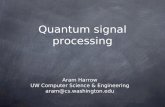 Quantum signal processing Aram Harrow UW Computer Science & Engineering aram@cs.washington.edu.