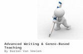 Advanced Writing & Genre-Based Teaching By Darren Van Veelen.