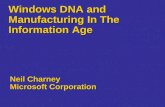 Neil Charney Microsoft Corporation Windows DNA and Manufacturing In The Information Age.