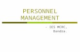 PERSONNEL MANAGEMENT - IES MCRC, Bandra.. Compensation Plans- Perquisites & Bonus - Lecture 5A.