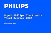 Royal Philips Electronics Third Quarter 2002 October 15, 2002.