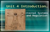 Unit 4 Introduction… Internal Systems and Regulation.