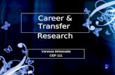Vanessa Brhamadat CEP 121 Career & Transfer Research Career & Transfer Research.