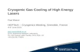 Cryogenic Gas Cooling of High Energy Lasers Paul Mason HEPTech – Cryogenics Meeting, Grenoble, France 4-5 th June 2015 paul.mason@stfc.ac.uk STFC Rutherford.
