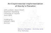 An Experimental Implementation of Hardy’s Paradox Jeff Lundeen, Kevin Resch Aephraim Steinberg University of Toronto June 2003 Funding by: NSERC, PRO,