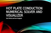 HOT PLATE CONDUCTION NUMERICAL SOLVER AND VISUALIZER Kurt Hinkle and Ivan Yorgason.