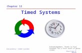 Concurrency: timed systems11 ©Magee/Kramer 2 nd Edition Chapter 12 Timed Systems Acknowledgement: Thanks to Paul Strooper for a first draft of these slides.