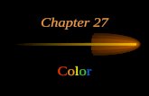 Chapter 27 Color 1.SELECTIVE REFLECTION Most objects "reflect" rather than emit light. The spring model of the atom works well in explaining reflection.