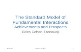 05/07/06Standard Model 21 The Standard Model of Fundamental Interactions Achievements and Prospects Gilles Cohen-Tannoudji.