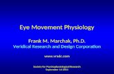 Eye Movement Physiology Frank M. Marchak, Ph.D. Veridical Research and Design Corporation  Society for Psychophysiological Research September.