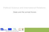Political Science and International Relations State and the armed forces.
