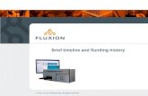 © 2011 Fluxion Biosciences. All rights reserved. Brief timeline and flunding history.
