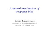 A neural mechanism of response bias Johan Lauwereyns Laboratory of Sensorimotor Research National Eye Institute, NIH.