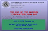 THE USE OF THE NATURAL CIRCULATION FLOW MAP F. D’Auria, D. Araneo, B. Neykov – Lecture T20 DIPARTIMENTO DI INGEGNERIA MECCANICA, NUCLEARE E DELLA PRODUZIONE.