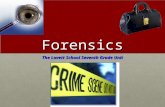 Forensics The Lovett School Seventh Grade Unit. What is forensic science? Application of science to law in events subject to criminal or civil litigation.Application.