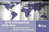 1October 9, 2001 Sun in Scientific & Engineering Computing Grid Computing with Sun Wolfgang Gentzsch Director Grid Computing Cracow Grid Workshop, November.