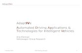 1 October 2013 VRA Meeting, Brussels 1 AdaptIVe Automated Driving Applications & Technologies for Intelligent Vehicles Aria Etemad Volkswagen Group Research.