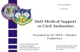 Presented to 35 th IFPA - Fletcher Conference DoD Medical Support to Civil Authorities UNCLASSIFIED Lloyd E. Dodd, Brig Gen Command Surgeon NORAD-USNORTHCOM.