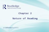 Chapter 2 Nature of Reading. Introduction Historical Context for Models of Reading Simple View of Reading Developmental Models of Reading Adams’ Cognitive.