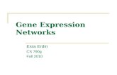 Gene Expression Networks Esra Erdin CS 790g Fall 2010.