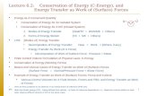 Abj1  Energy as A Conserved Quantity Conservation of Energy for An Isolated System Conservation of Energy for A MV (Closed System) 1.Modes of Energy Transfer.