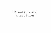 Kinetic data structures. Goal Maintain a configuration of moving objects Each object has a posted flight plan (this is essentially a well behaved function.
