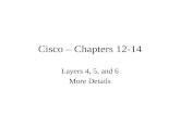 Cisco – Chapters 12-14 Layers 4, 5, and 6 More Details.