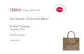 Seminario: “Comercio Ético” Ethical Trading Santiago, Chile Brice Lamarque 15 May 2012.