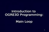 111 Introduction to OGRE3D Programming: Main Loop.