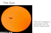 The Sun The Sun imaged in white light by the SOHO spacecraft.