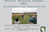 Natural Resource Damages (NRD) Assessment and Restoration Update Karen Pelto, NRD Program Coordinator October 27, 2011 Waste Site Cleanup Program Advisory.