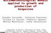 11th EMS / 10th ECAM - Berlin 2011 / 181 Micrometeorological models applied to growth and production of Grapevine Claudio Cassardo 1, Caterina Francone.