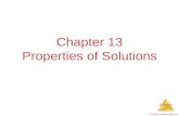Solutions  2009, Prentice-Hall, Inc. Chapter 13 Properties of Solutions.
