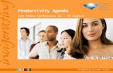 Invigorating Business Skills Productivity Agenda ISQ State Conference 26 - 28 August.