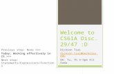 Welcome to CS61A Disc. 29/47 :D Dickson Tsai dickson.tsai@berkeley.edu OH: Tu, Th 4-5pm 411 Soda Previous stop: None >>> Today: Working effectively in.
