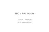 SEO / PPC Hacks Charles Crawford @chazcrawford. Who Am I Background - 2010 Affiliate Marketing Crawford and O’Brien Invisume.