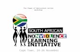 The Power of Nonviolent Action workshop Cape Town, 24-26 November.