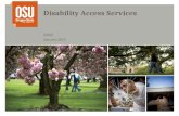 Disability Access Services (DAS) January 2015. Students Served by Disability Access Services Prevalence of Disability Over 900 DAS students in 2013-2014.
