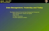 MOJN – June 2007 DM Presentation 1 Data Management; Yesterday and Today The Mojave Network from the Data Management Perspective –Data Management; Tabular.