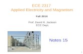 Prof. David R. Jackson ECE Dept. Fall 2014 Notes 15 ECE 2317 Applied Electricity and Magnetism 1.